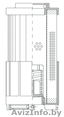 Картридж гидравлического фильтра (фильтр сливной) WIX R97C10GV / Donaldson 0/ Ba - Изображение #1, Объявление #1471399