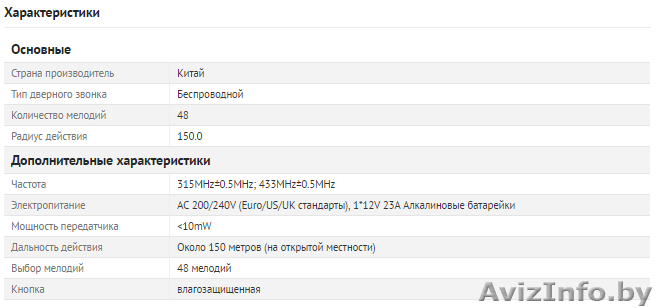 Беспроводной дверной цифровой звонок A-Style - Изображение #1, Объявление #1470286