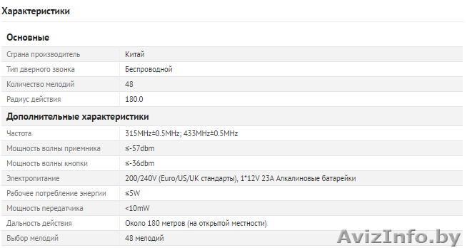 Беспроводной дверной цифровой звонок B-289 - Изображение #1, Объявление #1470265