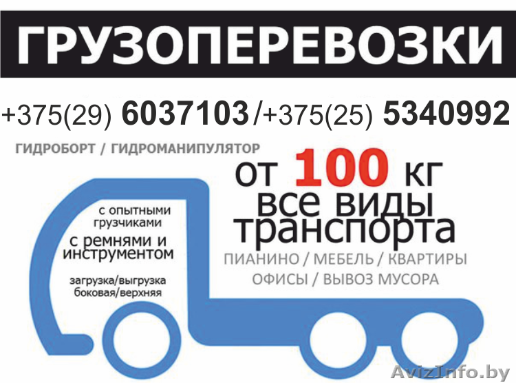 Грузоперевозки любой подъемности от 100 кг до 40 тонн Недорого - Изображение #1, Объявление #1401765