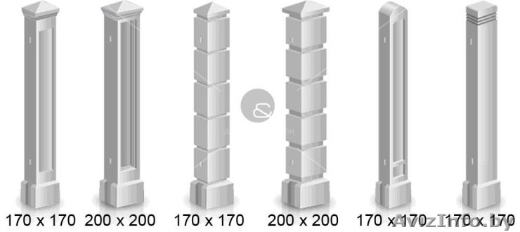 Бетонные столбы для забора без фундамента  - Изображение #1, Объявление #1483094