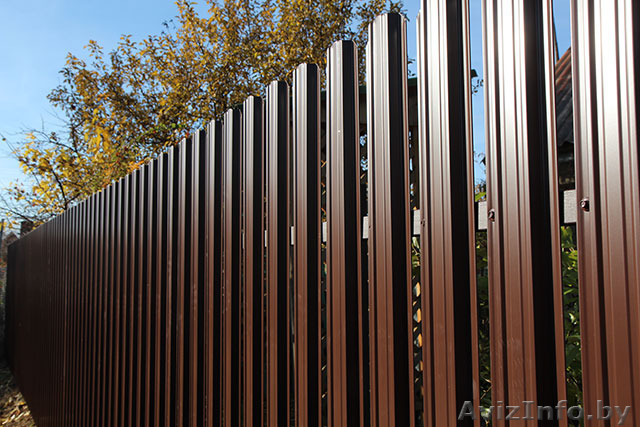 Красивый забор из штакетника в Минске - Изображение #1, Объявление #1490394