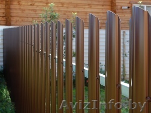 Забор с оцинкованными столбами - Изображение #1, Объявление #1488544