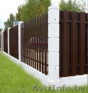 Установка забора евро штакетника. Возможен оцинкованный каркас. Минск, Минская о - Изображение #1, Объявление #1491346