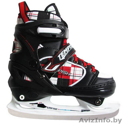 Коньки раздвижные, хоккейные Tempish VERSO ICE красные - Изображение #1, Объявление #1502793