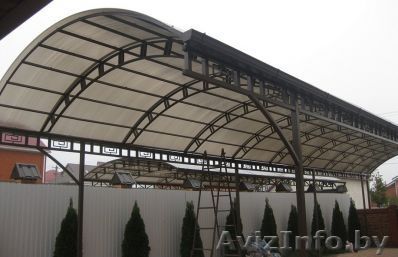 Производство и монтаж навесов, козырьков. - Изображение #1, Объявление #1497587