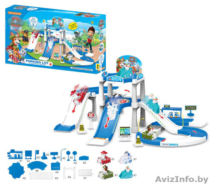 Большая парковка и 4 машинки (Щенячий патруль) - Изображение #1, Объявление #1512682