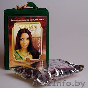 Аюрведическая краска для волос AASHA Herbals 100% травы Вишневое вино - Изображение #1, Объявление #1512874