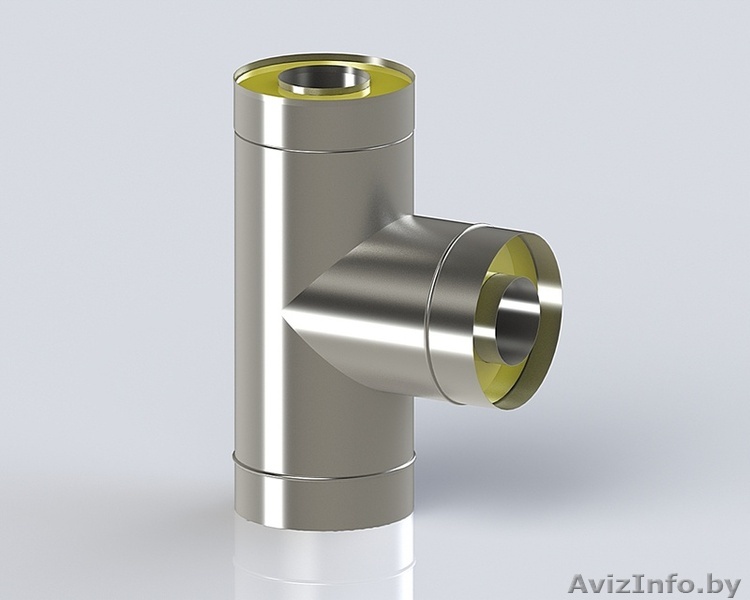 Утепленный тройник 90 градусов 100/200 - 0,5/0,5 - Изображение #1, Объявление #1519101