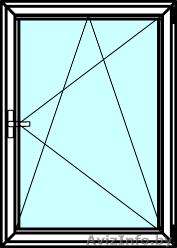 Одностворчатые алюминиевые окна из профиля Алютех серии ALT W72 - Изображение #1, Объявление #1529157