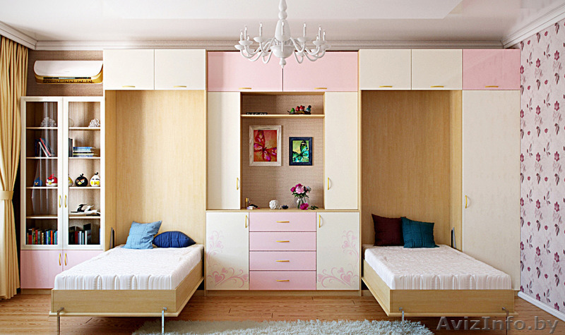 Стенка с двумя шкаф кроватями (вертикальная) - Изображение #1, Объявление #1530082