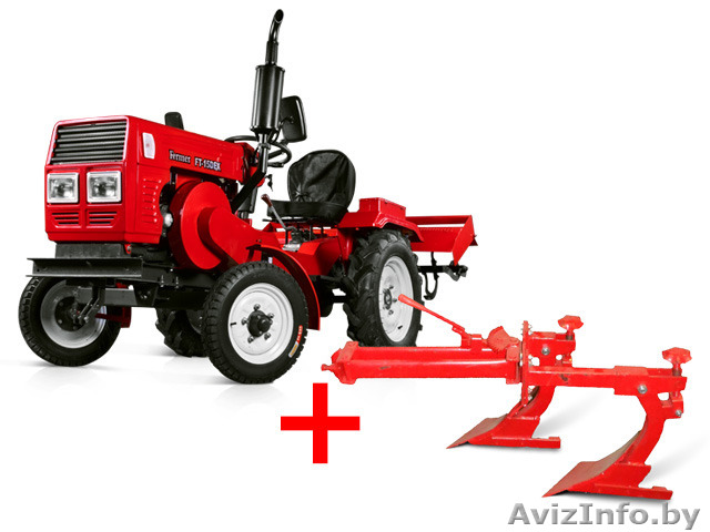 Минитрактор FERMER FT-15DEK фреза + плуг + плуг двойной в подарок! - Изображение #1, Объявление #1530145