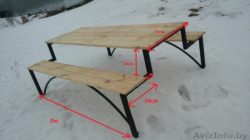 Садовая стол-лавка - Изображение #1, Объявление #1538070