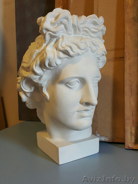 Голова Аполлона Бельведерского гипс бу - Изображение #1, Объявление #1553824