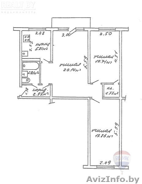 3 комнатная квартира  метро Я.Коласа - Изображение #1, Объявление #1574824