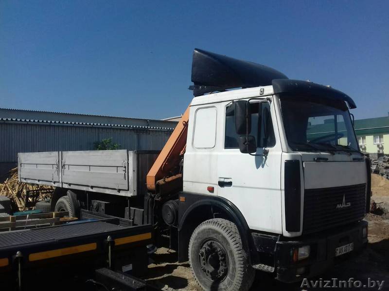 Маз с манипулятором. До 10 тонн. Г/п 1,5 тонн. Стрела 6,2 м. - Изображение #1, Объявление #1618236