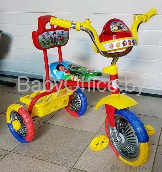 Велосипед 3-х колесный, колеса 10 и 8 дюймов, муз - Изображение #1, Объявление #1620903
