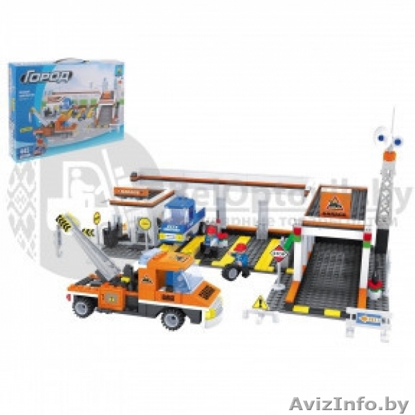 Конструктор Город Автосервис, 443 детали - Изображение #1, Объявление #1639447