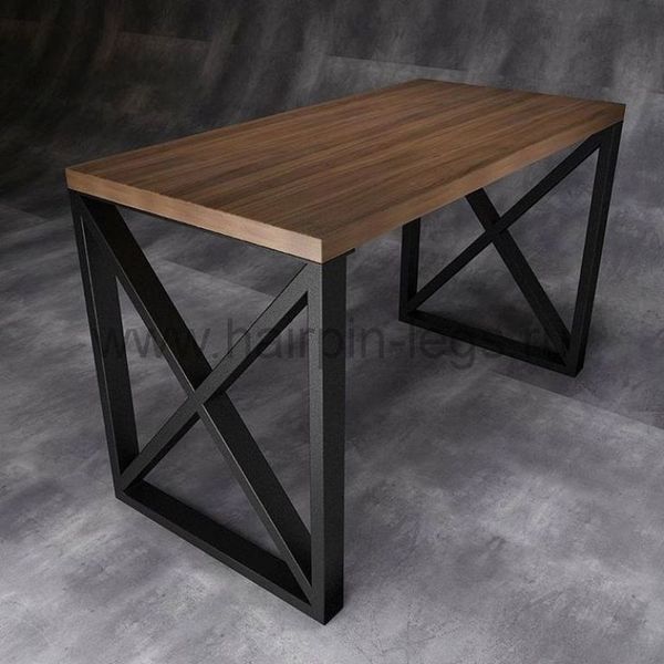 Стол металл, дерево 1000х500х600 - Изображение #1, Объявление #1655291