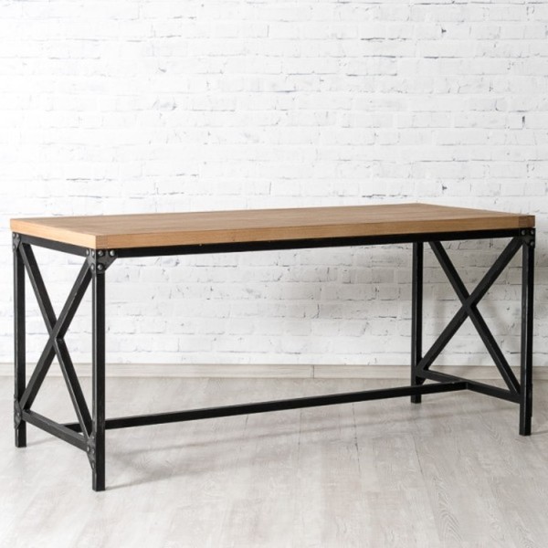 Стол из металла и дерева 1600х500х750 - Изображение #1, Объявление #1655149