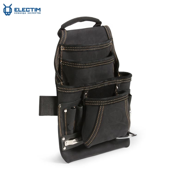 Сумка кожаная СК-10 поясная без ремня, с 10 отделениями, премиум-серия "DEAD BUL - Изображение #1, Объявление #1676978