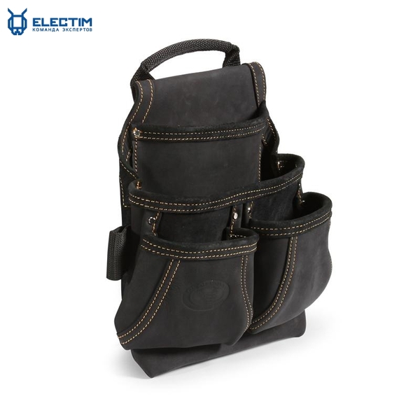 Сумка кожаная СК-4 поясная без ремня, с 4 отделениями, премиум-серия "DEAD BULL" - Изображение #1, Объявление #1676986