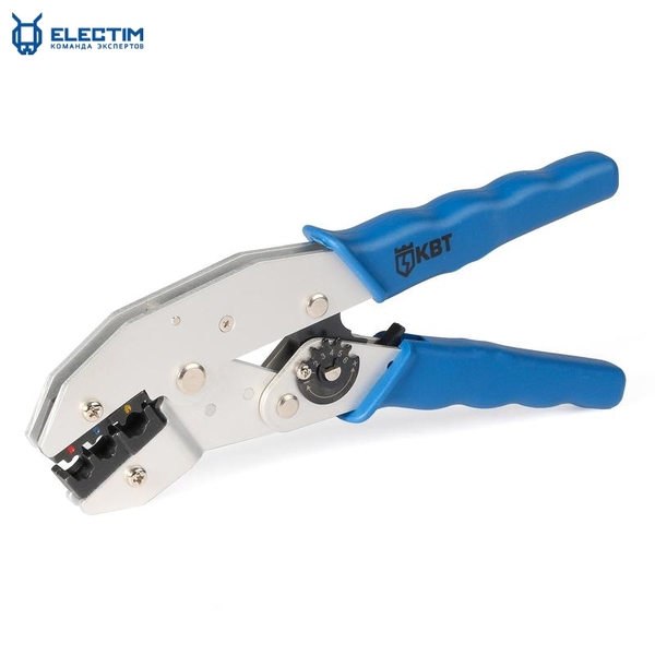 CTA-11 Кримпер для обжима изолированных разъемов с красной, синей и желтой манже - Изображение #1, Объявление #1677076