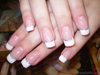 Наращивание ногтей по гелевой технологии. Опытный мастер работает аккуратно, кре - Изображение #3, Объявление #26942