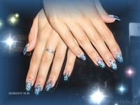 Наращивание ногтей гелем. Маникюр. Педикюр. Качественно и очень аккуратно. - Изображение #1, Объявление #27090