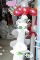 Свадебное украшение подъезда,  комнаты невесты,авто,парикмахер! - Изображение #1, Объявление #77241