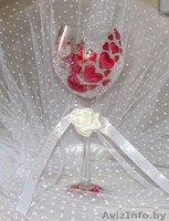 Свадебные бокалы ручной работы - Изображение #2, Объявление #163668