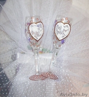 Свадебные бокалы ручной работы - Изображение #7, Объявление #163668