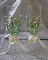 Свадебные бокалы ручной работы - Изображение #4, Объявление #163668