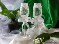 Cвадебные бокалы HAND MADE на заказ. - Изображение #8, Объявление #158015