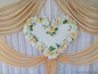 Оформление залов тканями и цветочными композициями.Прокат свадебной атрибутики. - Изображение #7, Объявление #349091