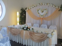 Оформление залов тканями и цветочными композициями.Прокат свадебной атрибутики. - Изображение #5, Объявление #349091