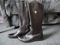 сапоги осенние нат. кожа низкий каблук новые - Изображение #1, Объявление #748302