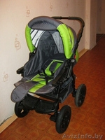 Детская коляска-трансформер, новая, серо-салатового цвета - Изображение #2, Объявление #786601