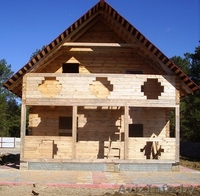 Продается двухэтажный сруб(брус) под крышей, р-р 10*9 под чистовую отделку. Пухо - Изображение #1, Объявление #843089