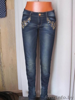 джинсы тёмно синего цвета скамнями - Изображение #2, Объявление #891855