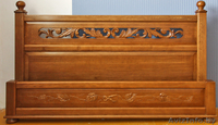 Продаю кровать для спальни,  массив дуба 100%, резьба ручной работы - Изображение #5, Объявление #1041235