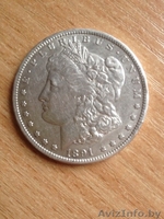 Серебряный доллар, 1891 г - Изображение #1, Объявление #1227321