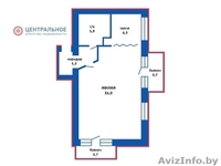 Квартира-студия с дизайнерским ремонтом возле посольства РФ - Изображение #3, Объявление #1227787