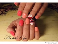 Наращивание ногтей, гель лак “Shellac”, дизайн гель лаками, маникюр - Изображение #2, Объявление #1259108