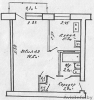 продам однокомн квартиру с балконом (застеклён) 28,9/16,6/5,7 - Изображение #4, Объявление #1356599