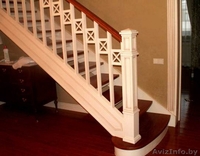 Комбинированная лестница из дерева на заказ в Минске - Изображение #1, Объявление #1410191