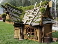 Сказочный домик из массива ДУБА (декор - натуральный мох) - Изображение #1, Объявление #1484073