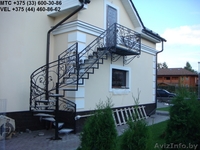 ковка, ворота, ограда, лестница, козырек, решетка, перила, навес, мангал, арка - Изображение #10, Объявление #1426581