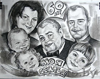 Шаржист Художник на свадьбу день рождения выпускной юбилей - Изображение #2, Объявление #1556713