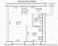 1 комн.квартира.Состояние жилое.но с простым ремонтом. - Изображение #1, Объявление #1589294